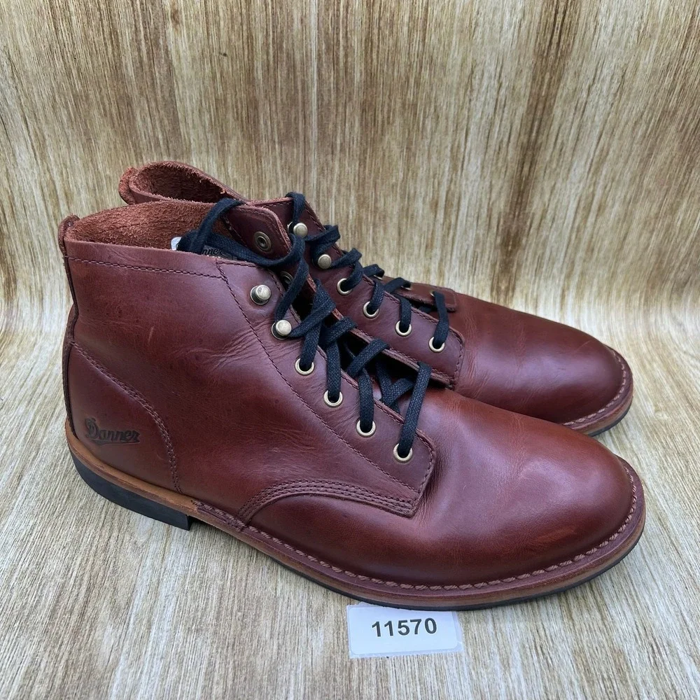 Danner Jack II Boot Men's Size 11 EE Wide Dark Coffee Leather Lace Up 34342
